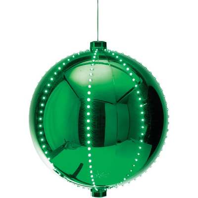 LG GRN ORNAMENT W/ LED