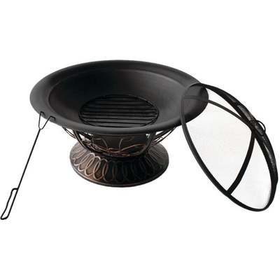 30" BRZ CRCTSCRL FIREPIT