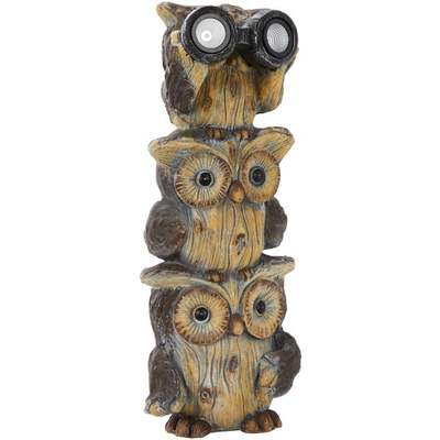 25" SLR LED 3-OWL STATUE