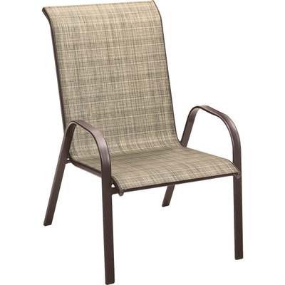 BRN STL OVRSZ STAK CHAIR