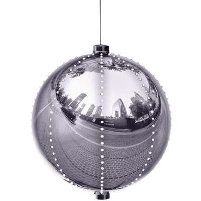 LG SLV ORNAMENT W/LED