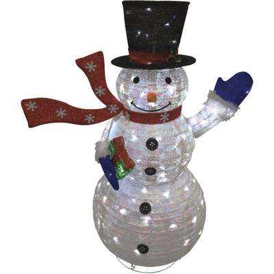 49" FLSHNG LED SNOWMAN