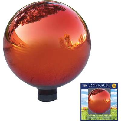 GLASS RED GAZING GLOBE