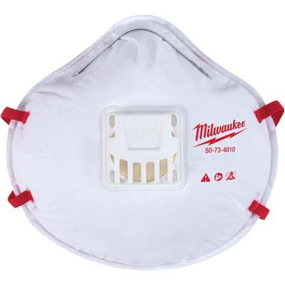 10PK N95 VALVED RESPIRATOR DISP