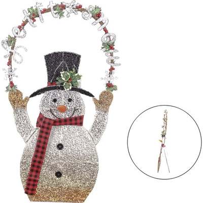 42" WW LED MESH SNOWMAN