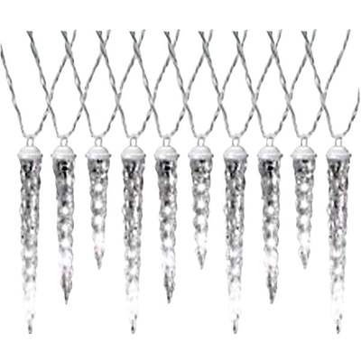 LIGHT ICICLE LED 9' DRIPPING WHT