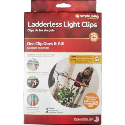 LADDERLESS LIGHT CLIPS 25PK