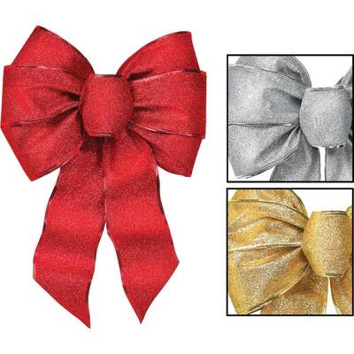 BOW & RIBBON GOLD,SILVER & RED