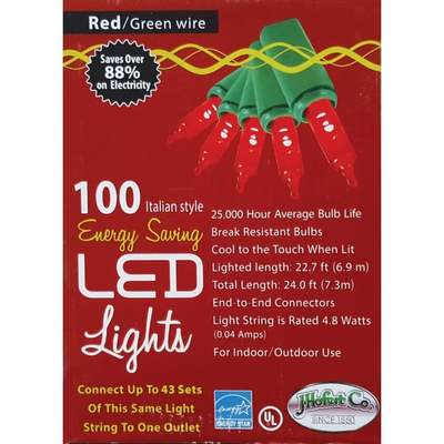 LIGHTS 100LT ITALIAN LED GRN RED