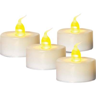 4PK FLMLSS TLIGHT CANDLE