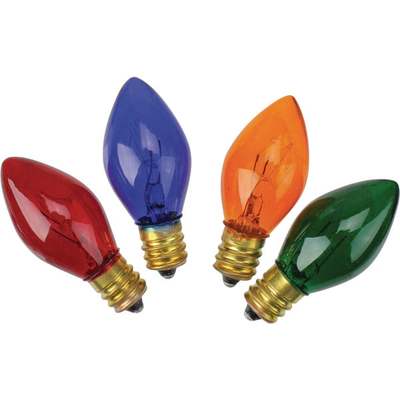 BULB C7 4PK MULTI