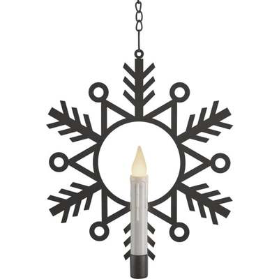 LED WINDOW CANDLE WREATH