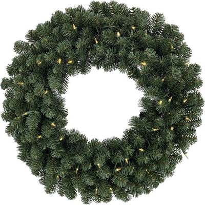 30IN LED CC PINE WREATH