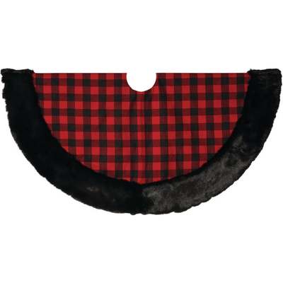 48" Plaid Christmas Tree Skirt