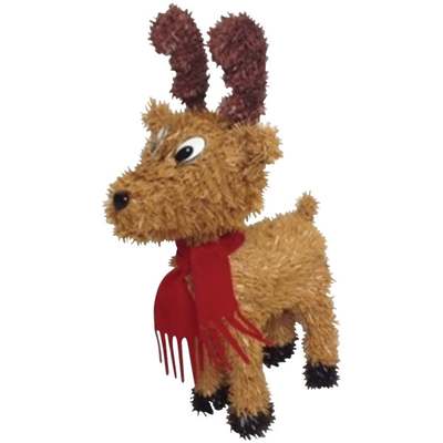 14" 3D TINSEL REINDEER