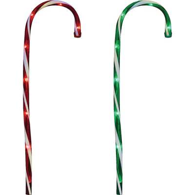 28" CANDY CANE LAWNSTAKE