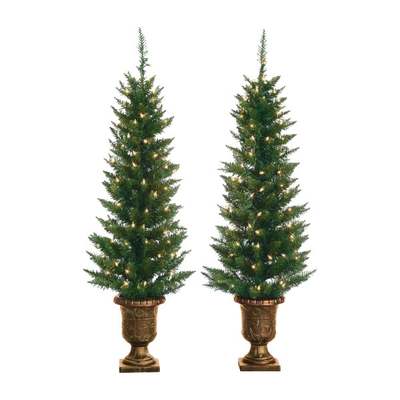 2PC 4' PTD CDR TREE SET CLR