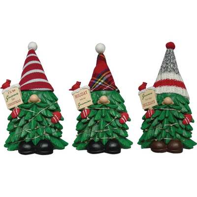LED GNOME TREE STATUE