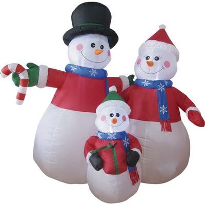 6' Snowman Fam Inflatable