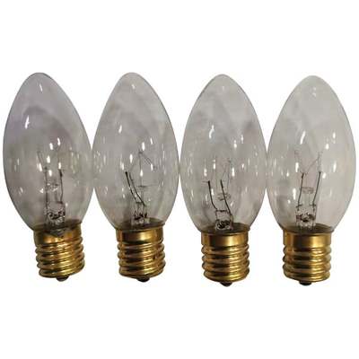 4PK C9 CLR BULB