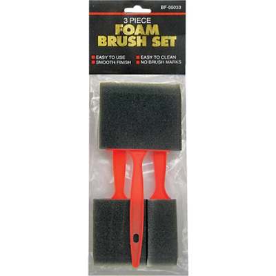 3 PC FOAM BRUSH SET