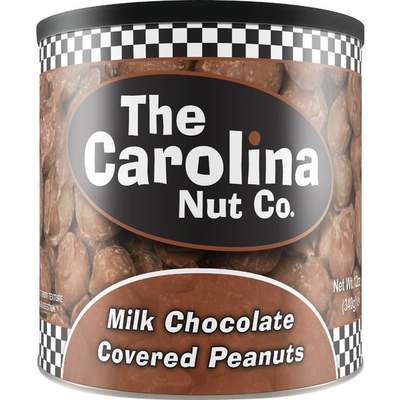 CHOCOLATE COVER PEANUTS 10oz CAN