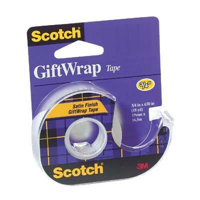 3/4X650 SATIN TRNSP TAPE