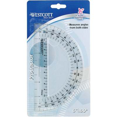 6" CLEAR PROTRACTOR
