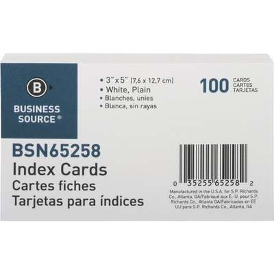 3X5 PLAIN INDEX CARD
