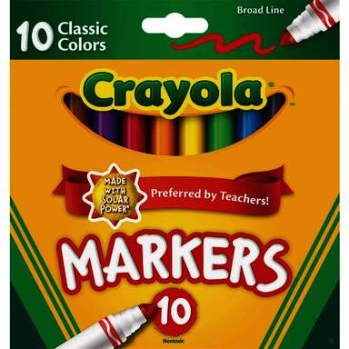 10PK COLOR MARKERS
