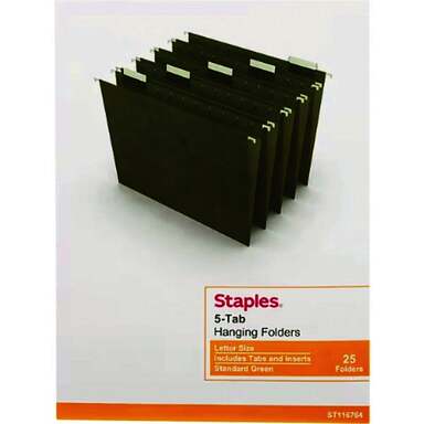 25PK HANGING FILE FOLDERS