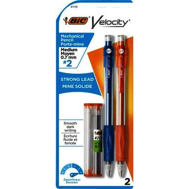 2PK BIC MED PT MECH PENCIL