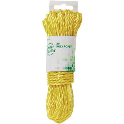 50' YLW TWSTD POLY ROPE