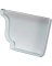 Spectra Metals 5 In. Aluminum White Right Gutter End Cap