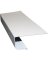 Klauer C Galvanized Steel Roof Edge Flashing with Hems, White