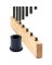 20PK BLACK BALLUSTER CONNECTOR