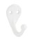 SINGLE CLOTHES HOOK WHITE