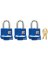 3PK 1-1/2" WEATHER PADLOCK