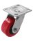 PLATE CASTER PU SWIVEL 4"X2"