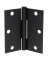 3pk 3-1/2 Sq Door Hinge Black