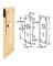 BRS MORTISE TRIM PLATE