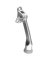 4" Kick Down Door Stop Chrome