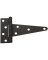 2pk 6" HD T Hinge Black