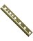 Knape & Vogt 255 Series 48 In. Brass Mortise-Mount Pilaster Shelf Standard