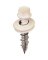 1" WHT SCREW W WASHER