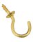 National V2021 1 In. Solid Brass Series Cup Hook (4 Count)