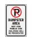 NO PARKING DUMPSTER AREA