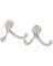 Double Clothes Hook Satin Nickel