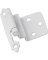 HINGE 3/8" INSET WHITE EPOX D/C