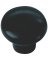 KNOB 1 1/4" PLASTIC BLACK D/C